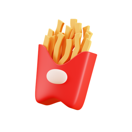 Papas fritas  3D Icon