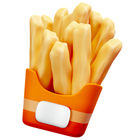 Papas fritas  3D Icon