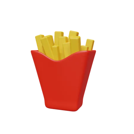 Papas fritas  3D Icon