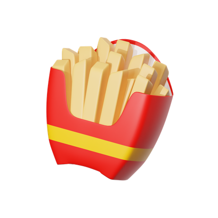 Papas fritas  3D Icon