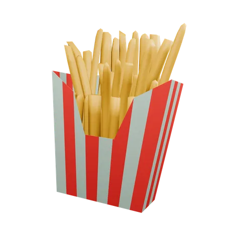 Papas fritas  3D Icon