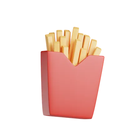 Papas fritas  3D Icon