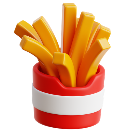 Papas fritas  3D Icon