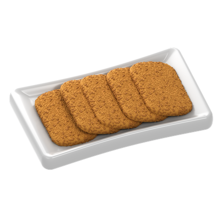 Hash brown  3D Icon