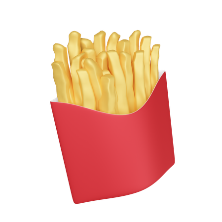 Papas fritas  3D Icon