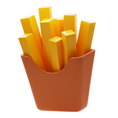 Papas fritas  3D Icon