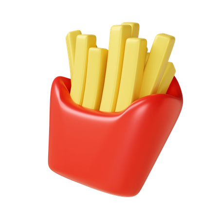 Papas fritas  3D Icon