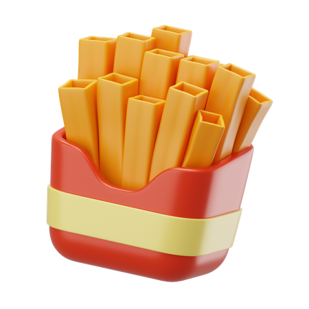 Papas fritas  3D Icon