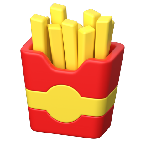 Papas fritas  3D Icon