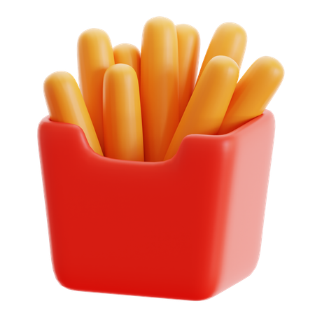 Papas fritas  3D Icon