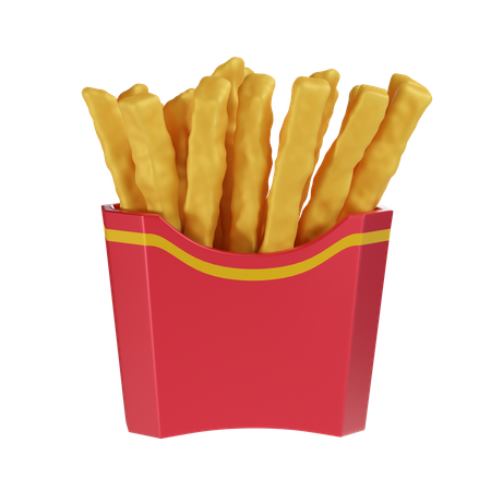 Papas fritas  3D Icon