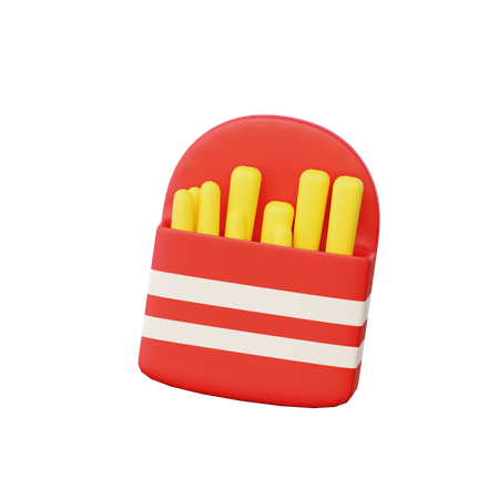 Papas fritas  3D Icon