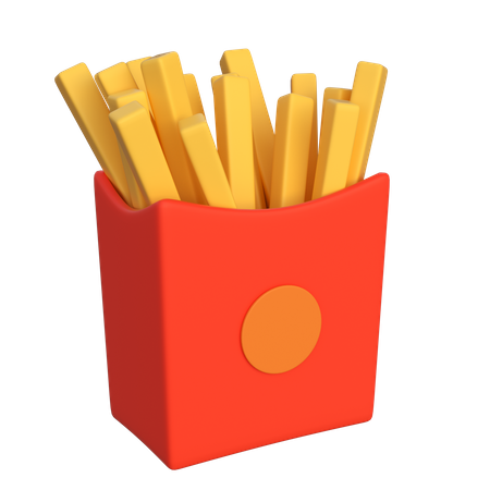 Papas fritas  3D Icon