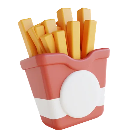 Papas fritas  3D Icon