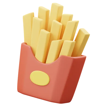 Papas fritas  3D Icon