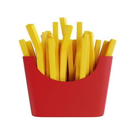 Papas fritas  3D Icon