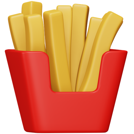 Papas fritas  3D Icon