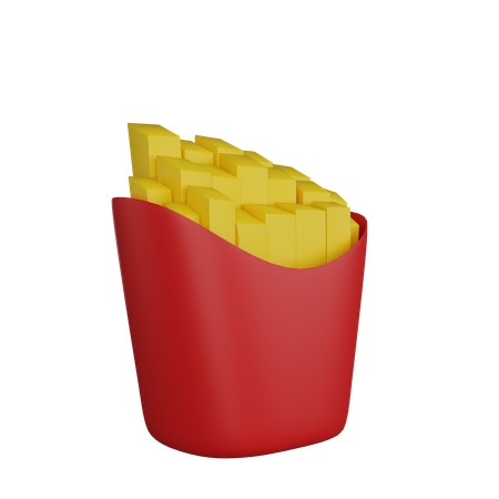 Papas fritas  3D Icon