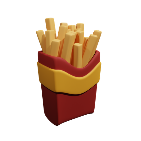 Papas fritas  3D Icon