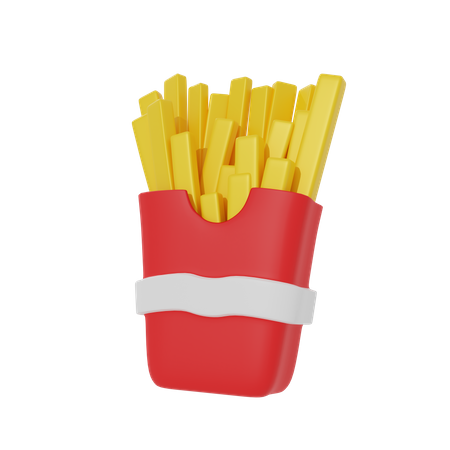 Papas fritas  3D Icon