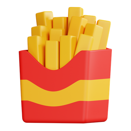 Papas fritas  3D Icon