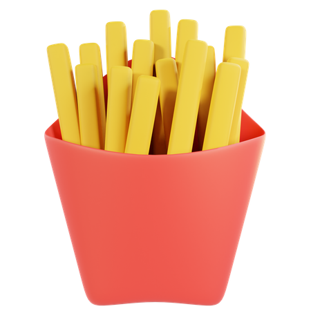 Papas fritas  3D Icon