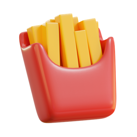 Papas fritas  3D Icon