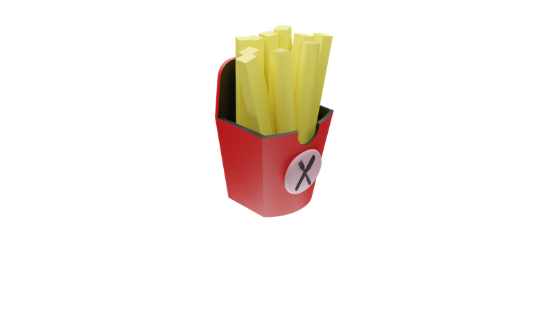 Papas fritas  3D Icon