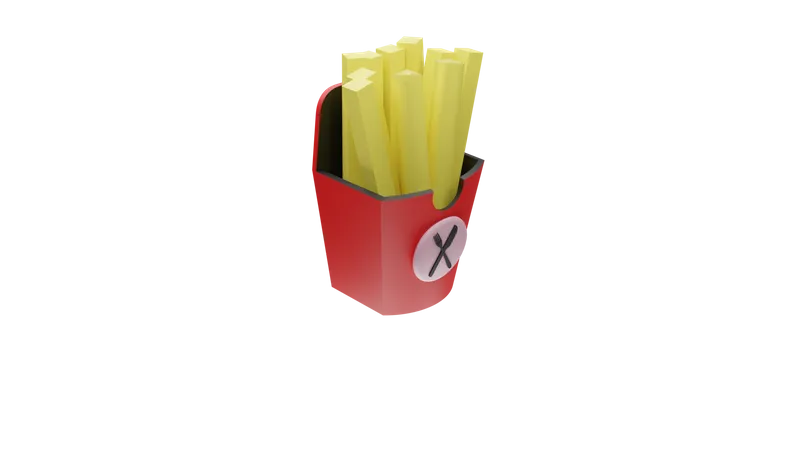 Papas fritas  3D Icon