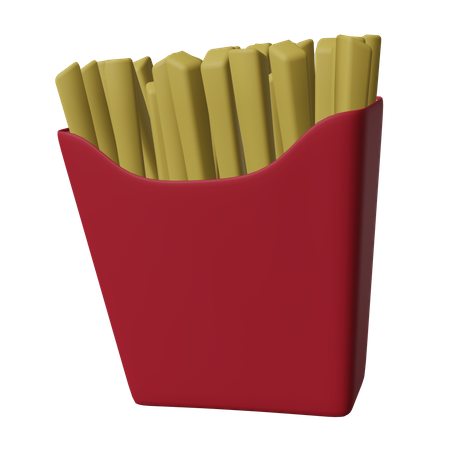 Papas fritas  3D Icon