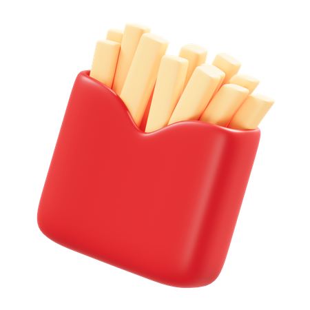 Papas fritas  3D Icon