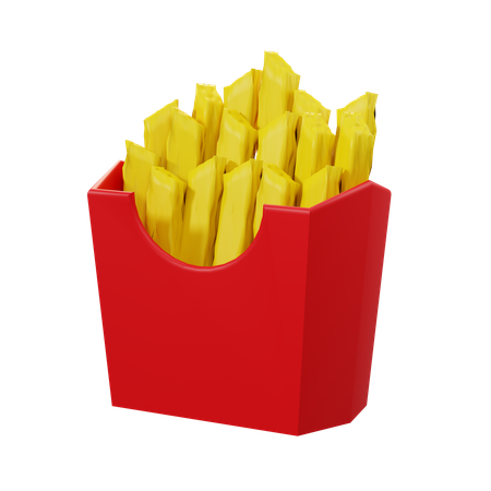 Papas fritas  3D Icon