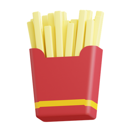 Papas fritas  3D Icon