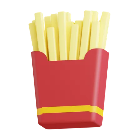 Papas fritas  3D Icon