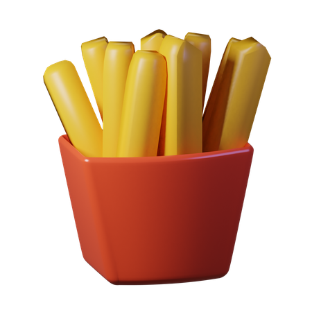 Papas fritas  3D Icon