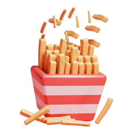 Papas fritas  3D Icon