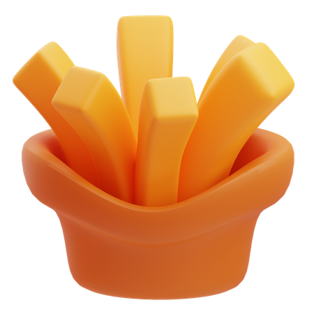 Papas fritas  3D Icon