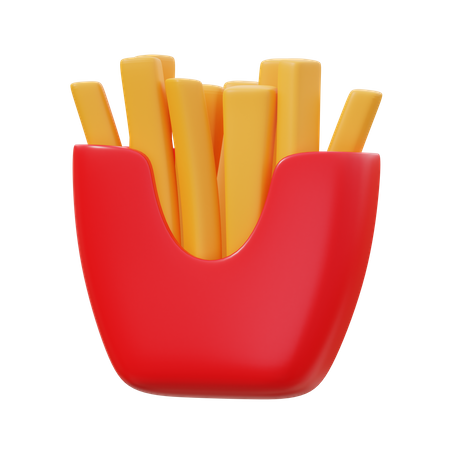 Papas fritas  3D Icon