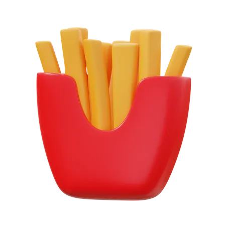 Papas fritas  3D Icon