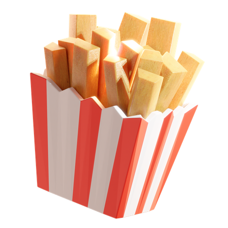 Papas fritas  3D Icon