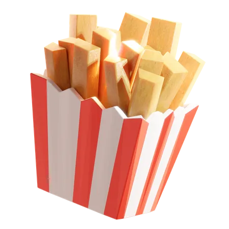 Papas fritas  3D Icon