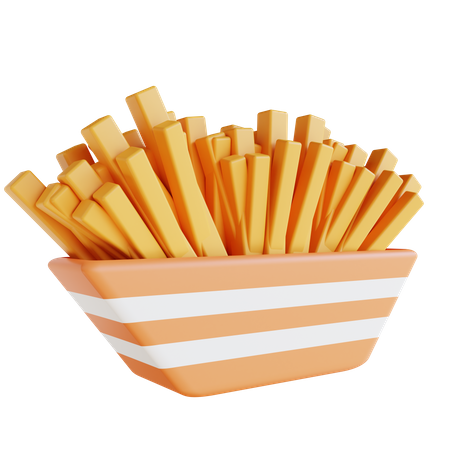 Papas fritas dulces  3D Icon