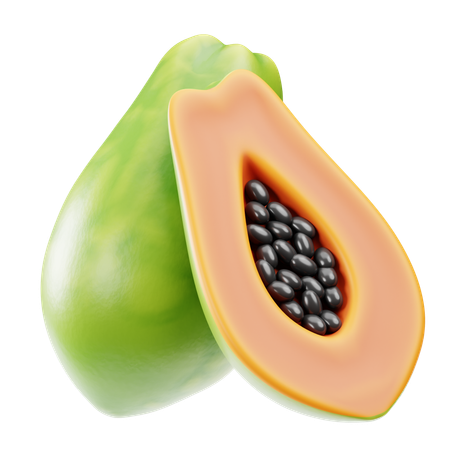 Papaya  3D Icon
