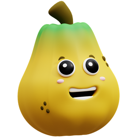 Papaya  3D Icon