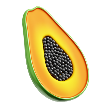 Papaya  3D Icon