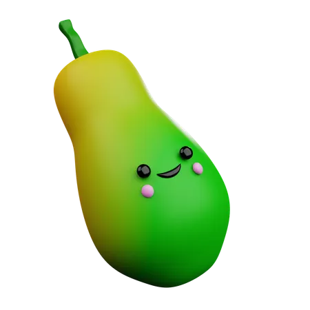 Papaya  3D Icon