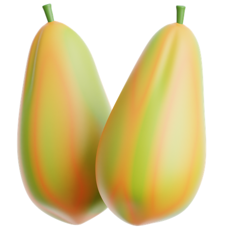 Papaya  3D Icon