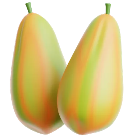 Papaya  3D Icon