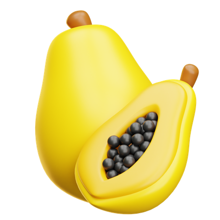 Papaya  3D Icon