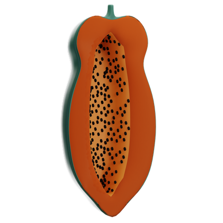 Papaya  3D Icon